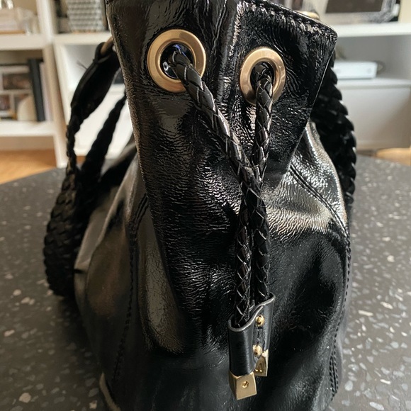 Michael Kors Black Patent Leather Bag - Picture 12 of 15